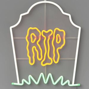 Hyde and EEK! Neon Tombstone RIP Sign LED Light Halloween